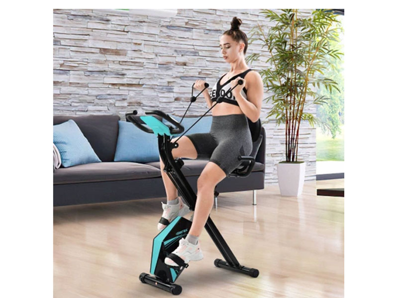 Merax Foldable Cycling Exercise Bike with LCD Screen