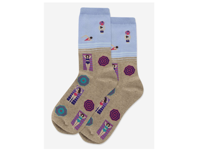 Hot Sox Women's Sunbathers Crew Socks