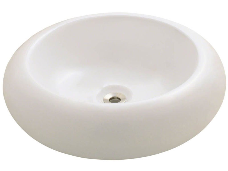 Pillow Top Porcelain Vessel Sink Fits 21