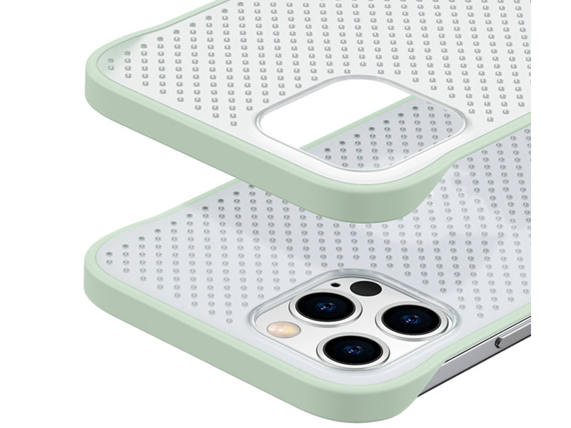 Hole Heat Dissipation Protective Case For iPhone 11 Pro Max(White)