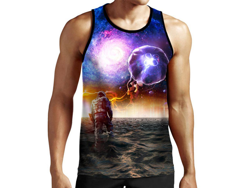 Men's Galactic Jellyfish Tank Top