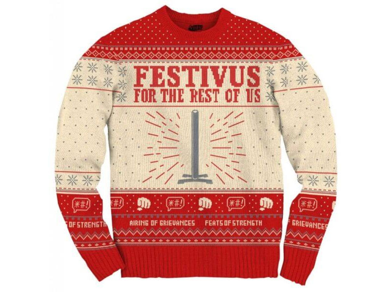 Seinfeld Festivus For The Rest Of Us Pole Ugly Christmas Sweater