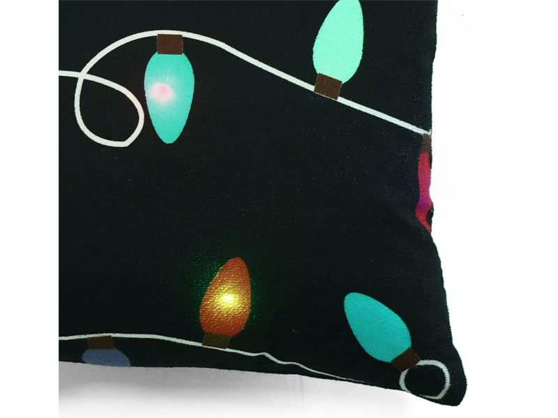 Christmas Light LED Decorative Pillow 