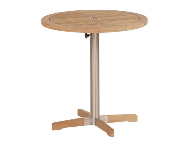 Barlow Tyrie Equinox Round Stainless Steel And Teak Bistro Table