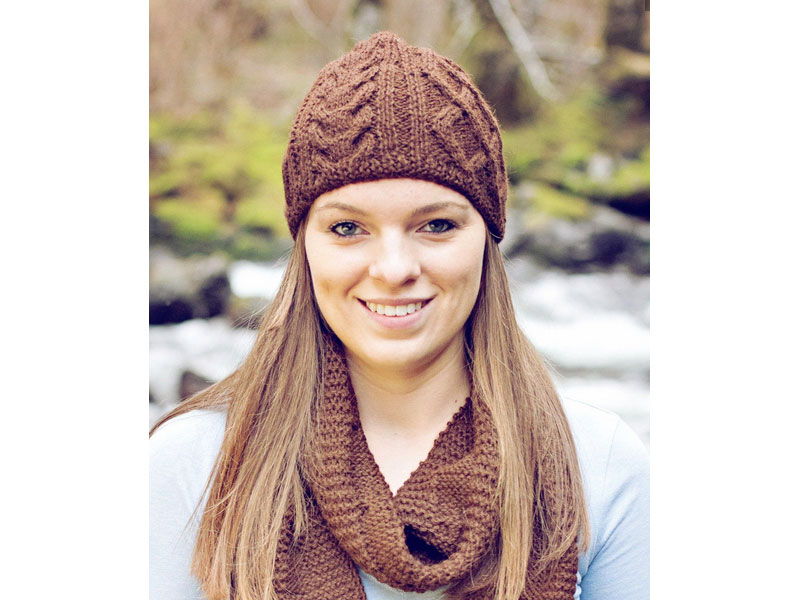 Trenza Cabled 100% Alpaca Scarf For Women