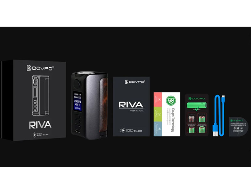 Authentic Dovpo Riva DNA250C 200W TC VW APV Box Mod