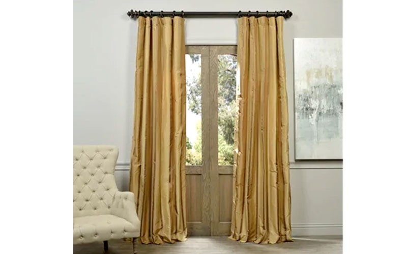 Bromley Multi Stripe Designer Silk Curtain