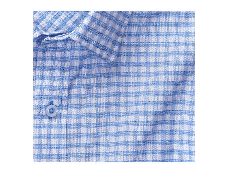 Johnston & Murphy Men's Xc4 Tonal Grid Check Point Collar Shirt