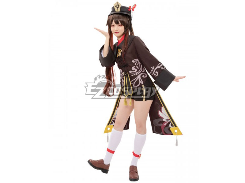 Genshin Impact Hu Tao Hutao Cosplay Costume Brown Edition