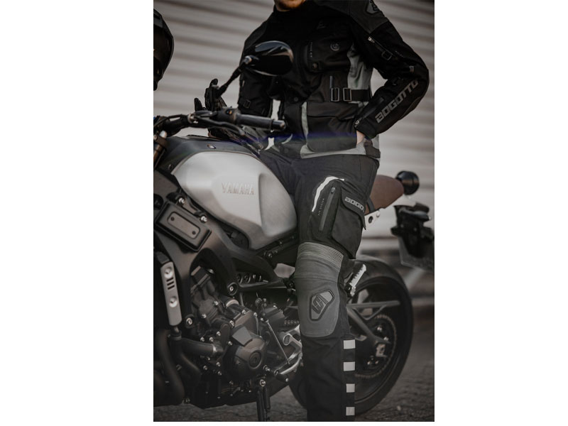 Men's Bogotto Explorer-Z Waterproof Motorcycle Leather Textile Pants