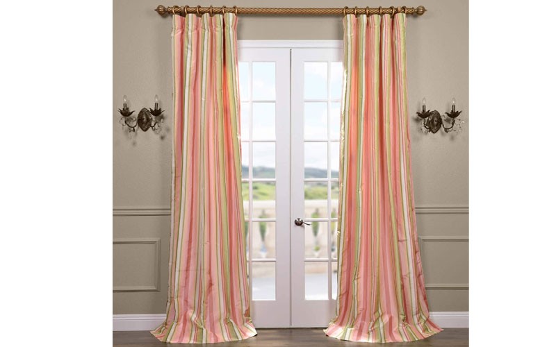 Serendipity Silk Taffeta Stripe Curtain