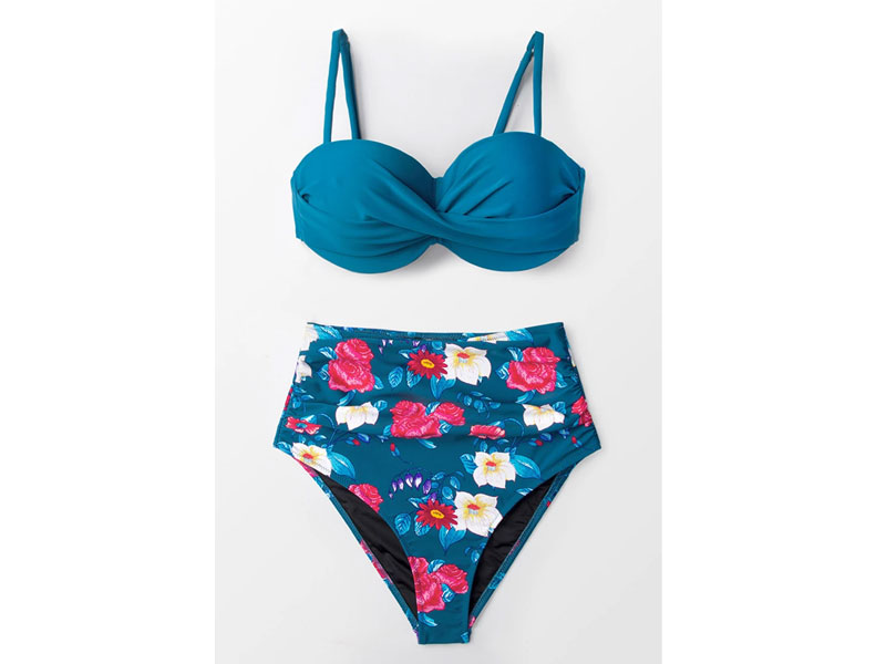 Women's Sapphire Blue Floral Bikini