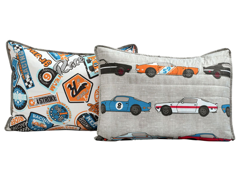 Race Cars Reversible Bedspread Set 