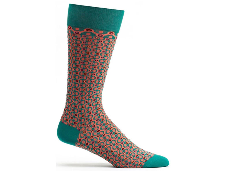 Ozone Men's Crescent Waves Sock