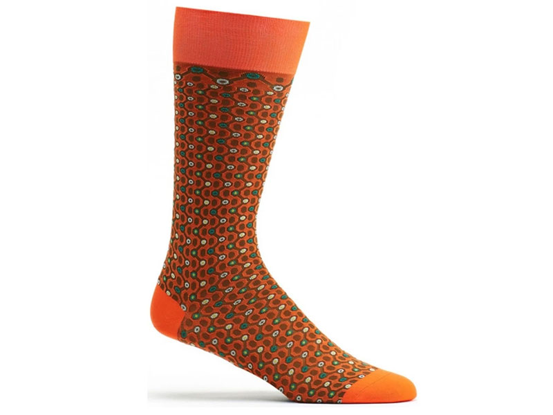 Ozone Men's Crescent Waves Sock