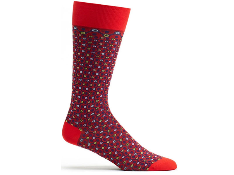 Ozone Men's Crescent Waves Sock