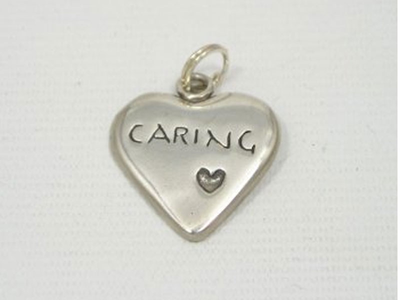 Sterling Silver Character Heart Charm For Men And Women