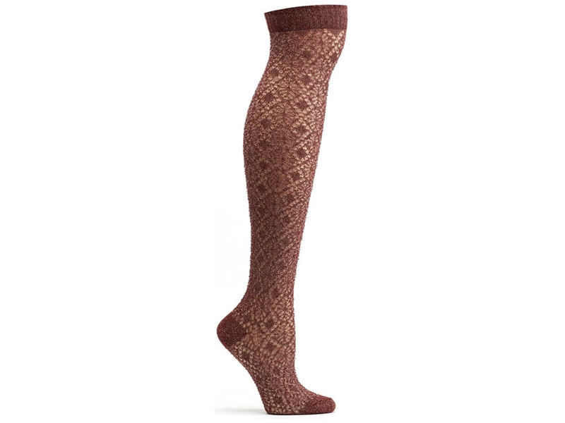 Women's OZone Golden Thread Over the Knee Sock