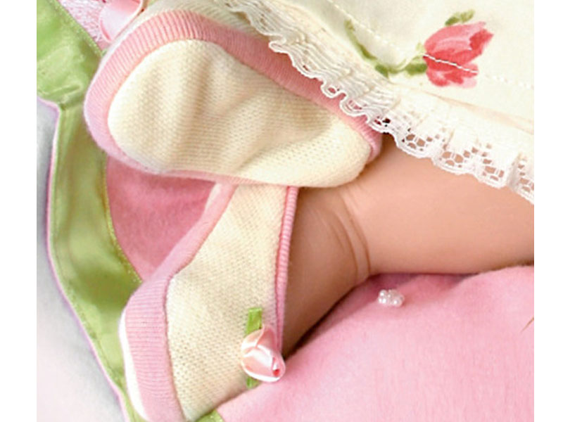 Lily Rose Silicone Baby Doll With 7-Piece Layette Set