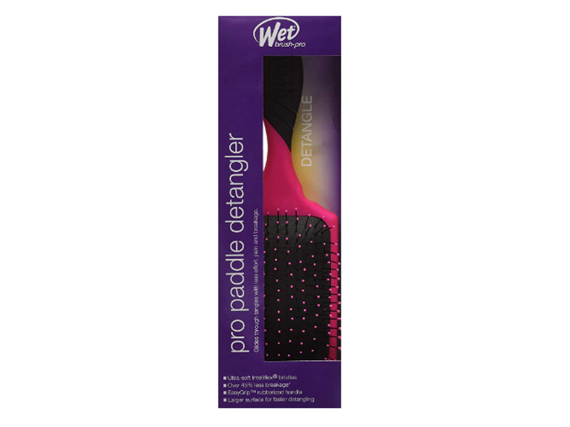 2 Pack Wet Brush Pro Detangler Brush Paddle Pink Pc