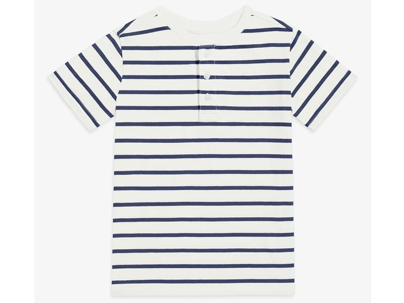 Stripe Henley Shirt For Kid