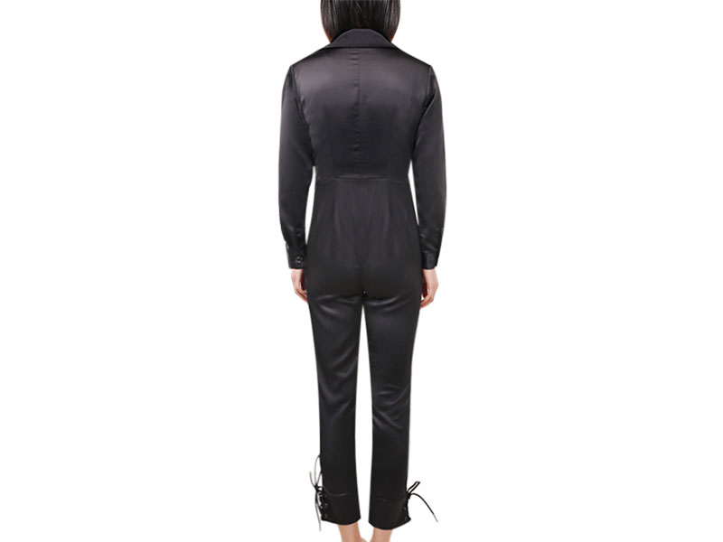 Niara Lace Up Long Sleeves Jumpsuit For Women