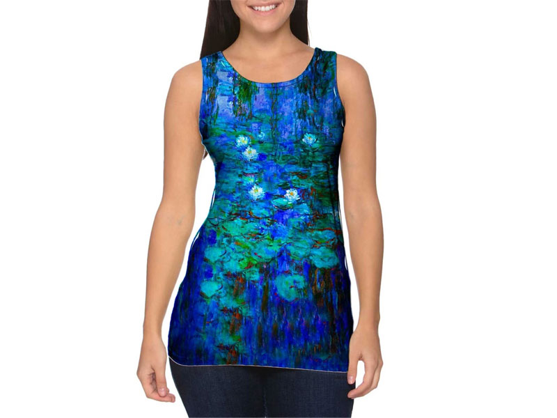 Claude Monet Blue Water Lilies (1916) Women's Tank Top