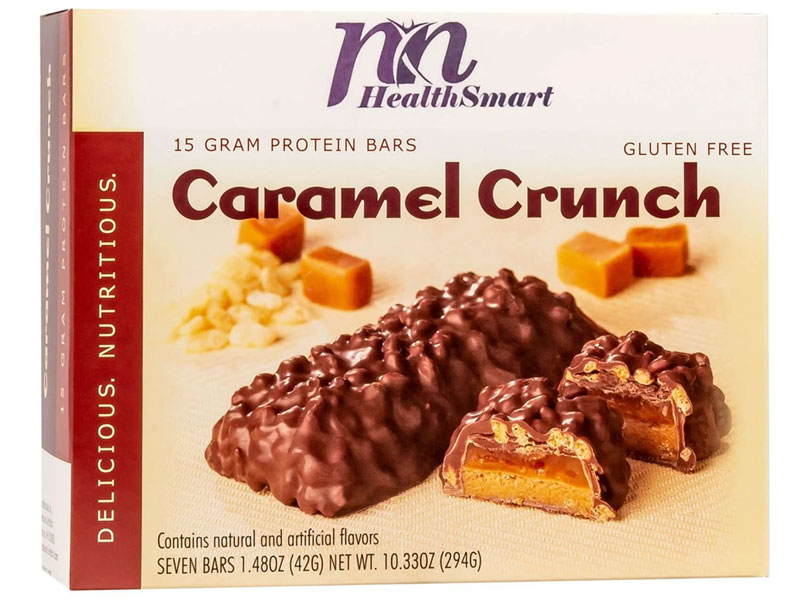 HealthSmart Protein Bars Caramel Crunch 7 Bars/Box