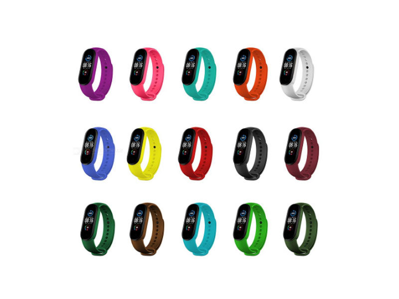 Neutral Smart Bracelet Replacement Band Soft TPE Wristband For Xiaomi Mi Band 5