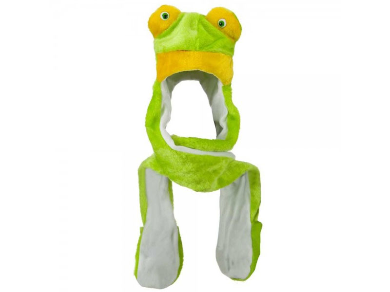 SW Long Mitten Animal Hat Frog