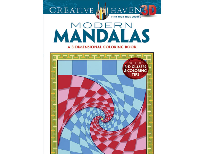 Creative Haven 3-D Modern Mandalas Coloring Book