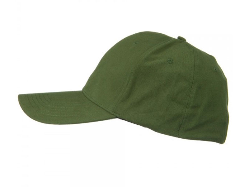Structured Brushed Twill Flexible Big Size Cap Olive