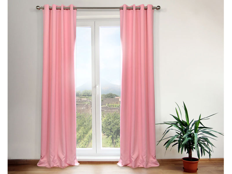 Precious Pink Grommet Blackout Room Darkening Curtain