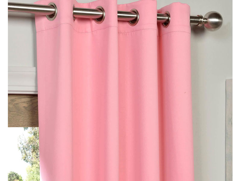 Precious Pink Grommet Blackout Room Darkening Curtain