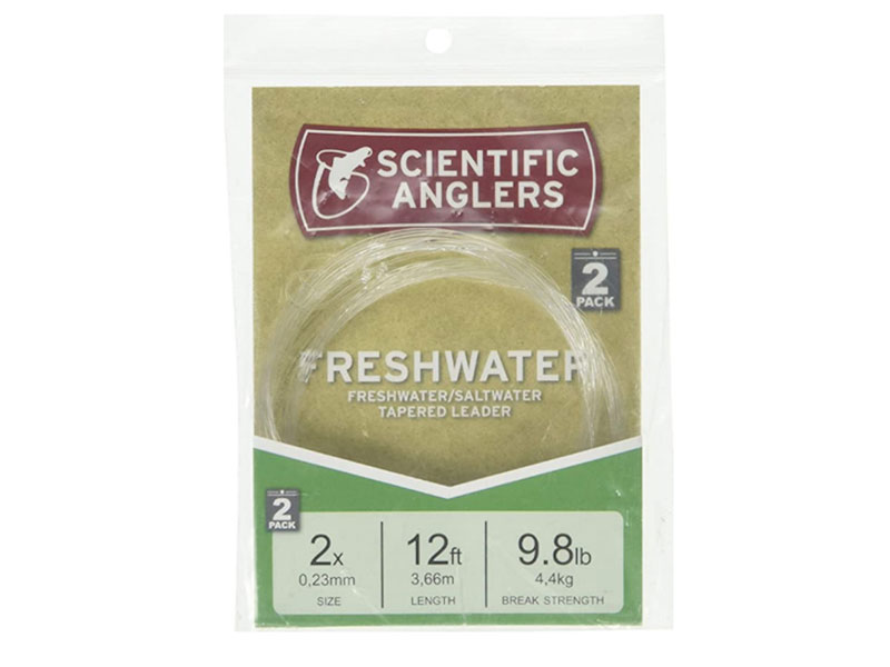 Scientific Anglers Freshwater Leader 12' 2 Pack