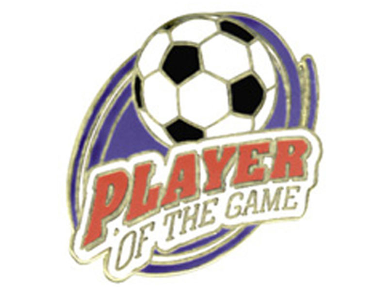 Player Of The Game Soccer Pin