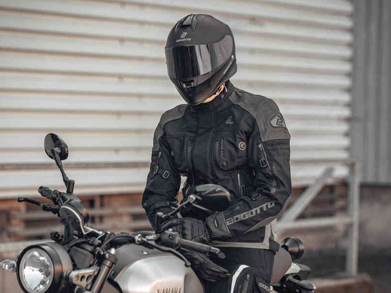 Men's Bogotto Explorer-Z Waterproof Motorcycle Leather Textile Pants