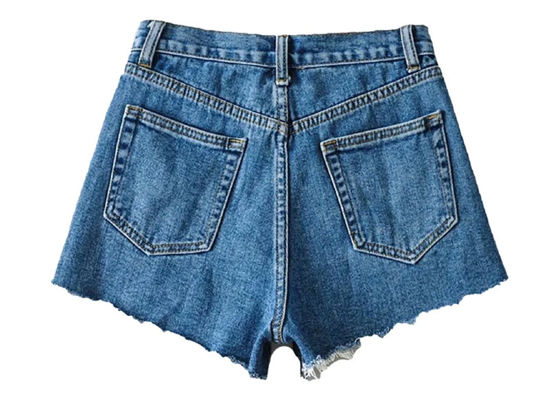 Women's GoodNight Macaroon Loren Distressed Denim Shorts 3 Colors