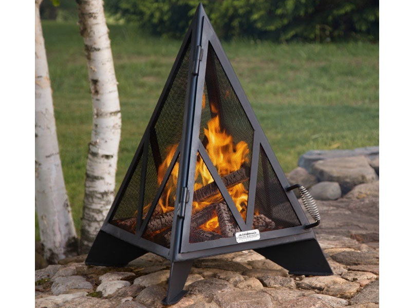 Iron Embers Pyramid Outdoor Fireplace