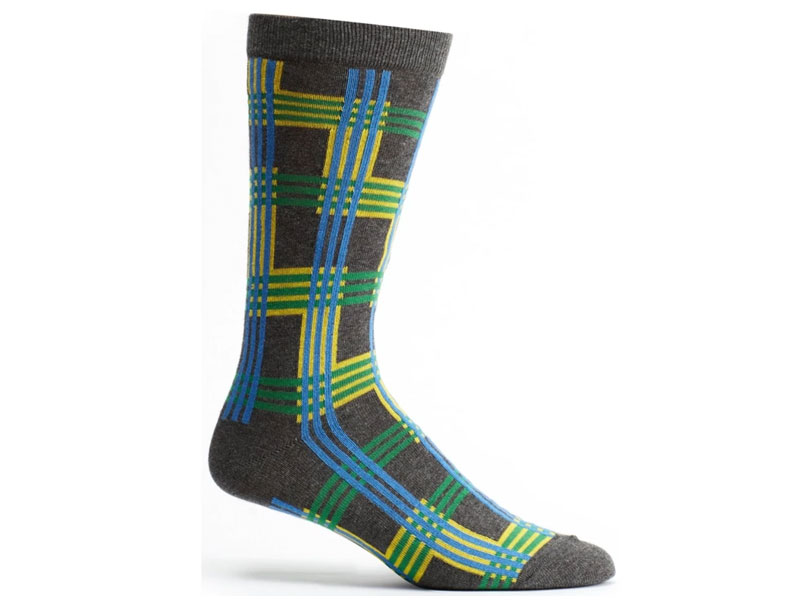 OZone Women's Cascading Plaid Sock