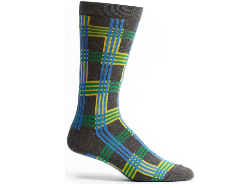 OZone Women's Cascading Plaid Sock