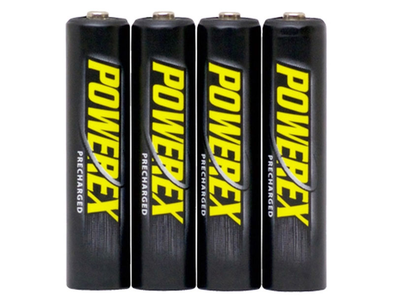 PowerEx PreCharged AAA Batteries (4-Pack) 1000mAh Ultra Low Self-Discharge