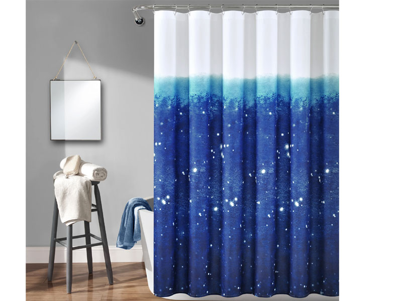 Make-A-Wish Space Star Ombre Shower Curtain