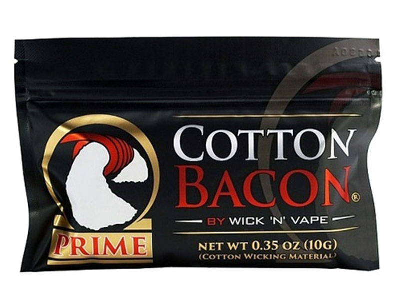 Wick 'n' Vape Organic Cotton Bacon Prime Vape Wicks
