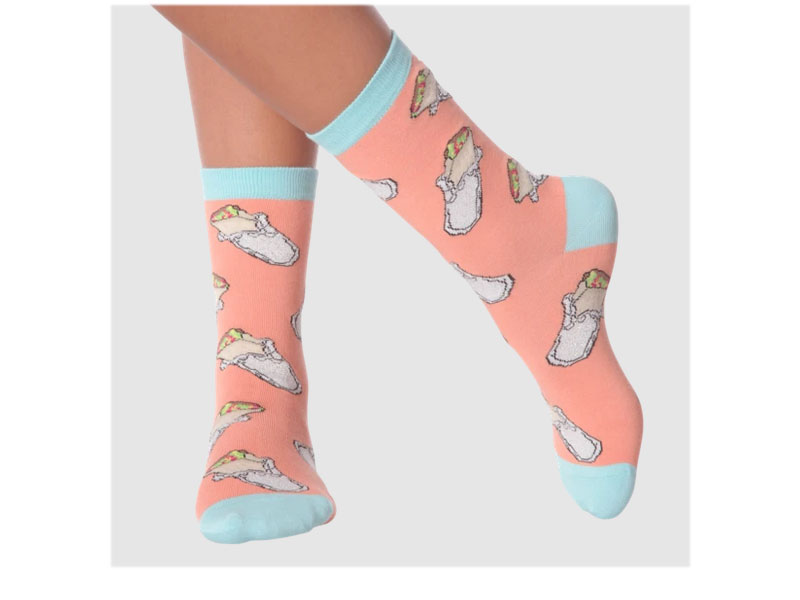 K. Bell Socks Women's Burritos Crew Socks