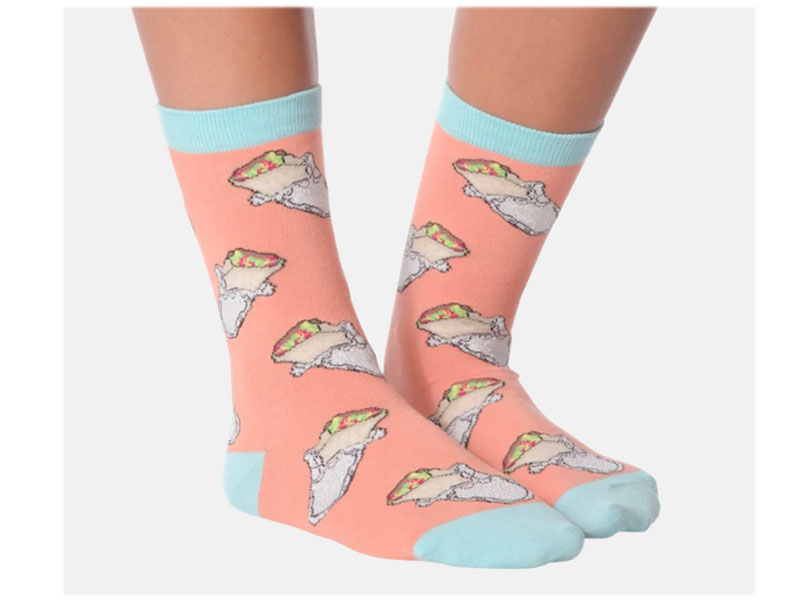 K. Bell Socks Women's Burritos Crew Socks