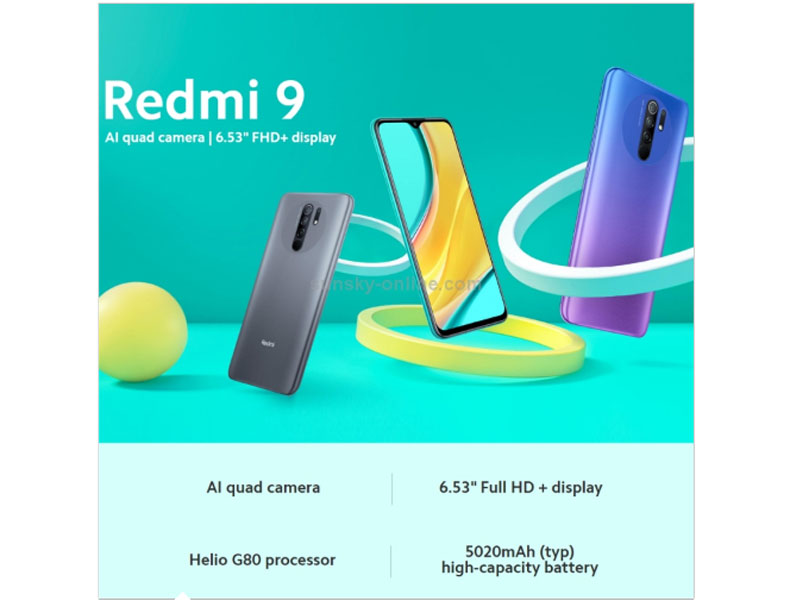 Xiaomi Redmi 9, 4GB+64GB EU Global Official Version