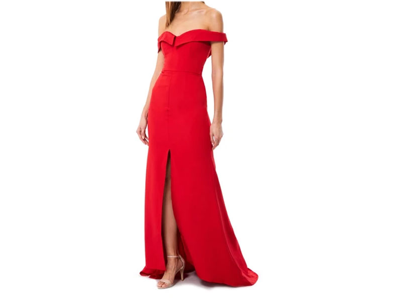 Women's Autumn Bardot Maxi Dress