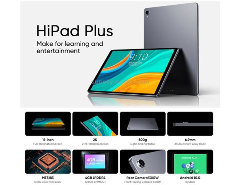 Chuwi HiPad Plus Tablet PC 11 inch 4GB+128GB