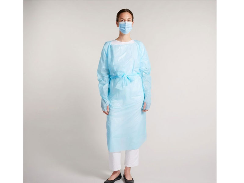 Disposable Apron Gown Level 1Open Back Blue Case of 100